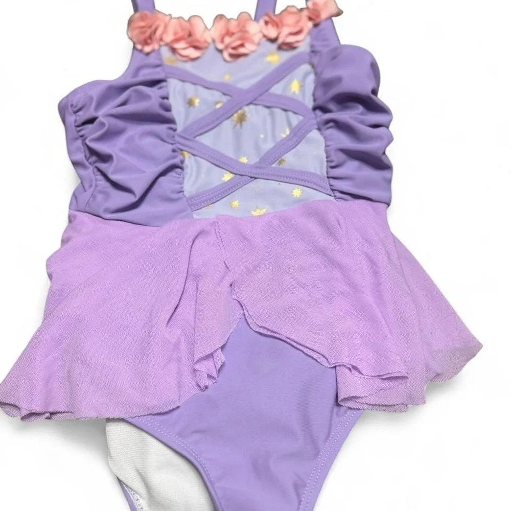 Ruffle butts tangled inspired swimsuit